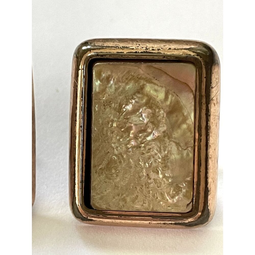 Victorian Rectangular Cuff Links Or Buttons Gold … - image 6